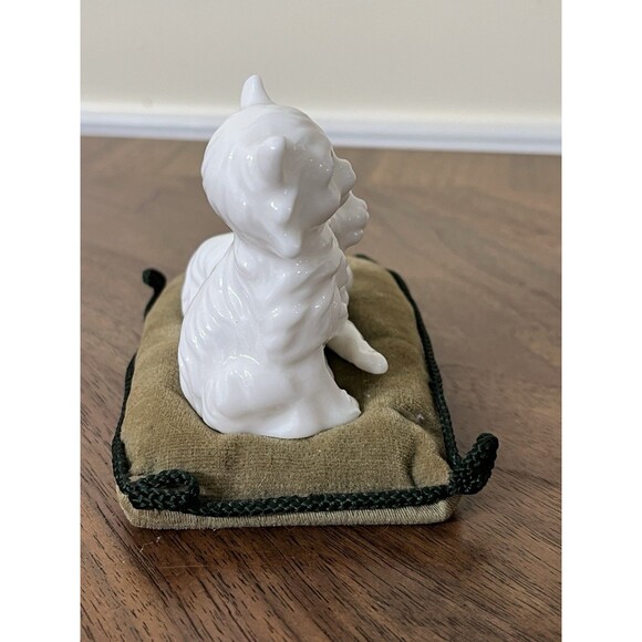 Vintage Porcelain 2 Cats on Pillow Ardalt Lenwile China Verithin Fine Japan - Picture 6 of 9